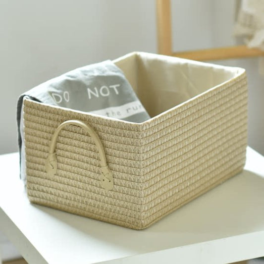 Organizer box, storage box, household large clothes, toys, snacks, storage box, Japanese-style sundries box, storage basket, woven basket