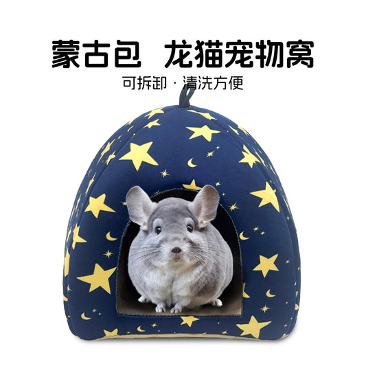 Totoro hides from the nest, pet nest, all seasons, universal home yurt, sense of security, sleeping nest, closed house, warm winter