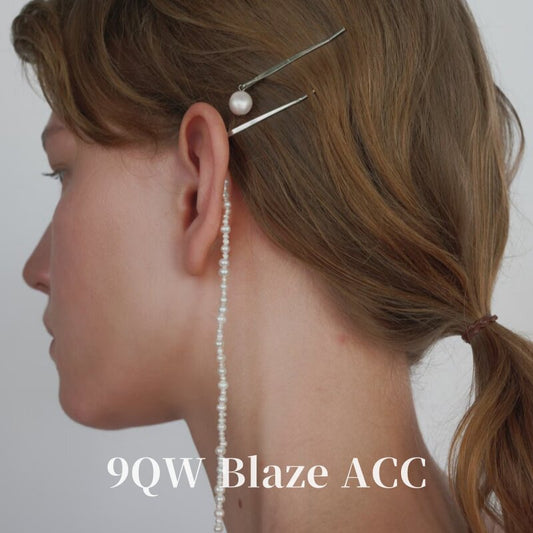 Natural freshwater pearl one-liner hair accessories are cool, neck hairpins are gentle and atmospheric, and sideburns are clipped back neck clips