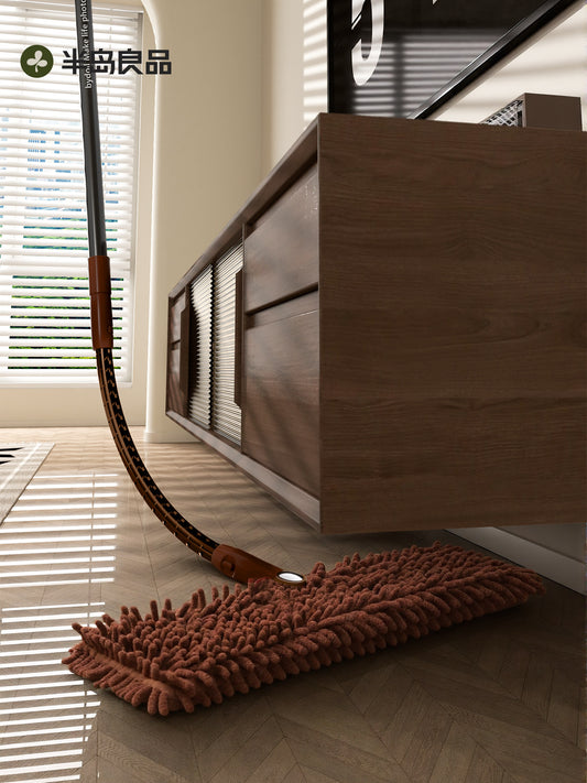 Telescopic mop: home mop for cleaning dry and wet use, no bending to clean the bottom of the sofa, mopping the floor, special flat mop
