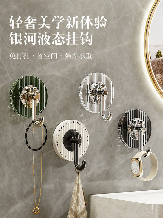Light luxury hook viscose, strong load-bearing, non-perforated, bathroom, toilet, wall, wall-cling, non-trace, sticky hook, towel hook