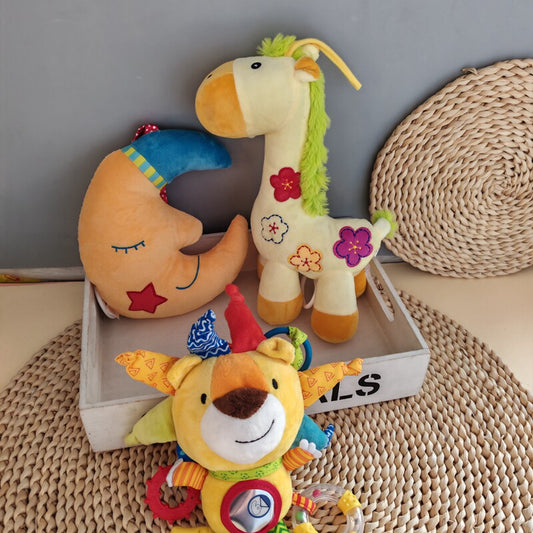 Original Xiaolu Moon Music Bell Baby Stroller Pendant Bed Bell Hanging Music Box Piano Toy 0-1 Years Old