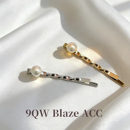 Niche simple pearl hairpin one-word clip light luxury high-end metal side clip commuting dating lazy artifact! !