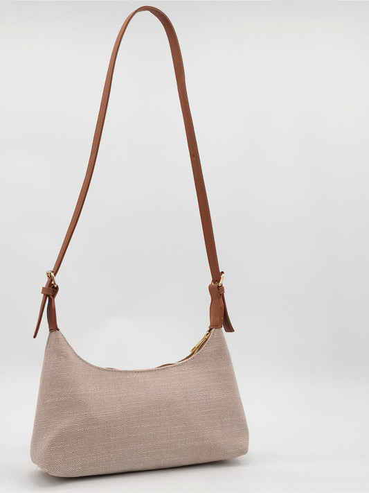 Armpit bag, crossbody bag, dual-purpose high-end sense light luxury, niche baguette bag, crescent bag, versatile commuting, shoulder canvas, lightweight