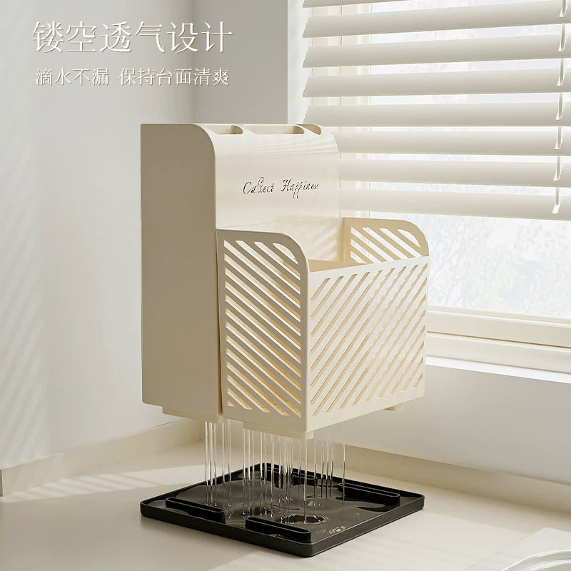 Cream style kitchen knife holder Household multifunctional knife holder Plastic knife chopstick holder