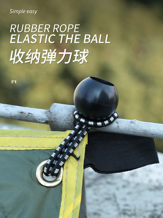 Outdoor canopy tent clamp fixing ball clamp bungee rope elastic ball band strapping elastic tie rope