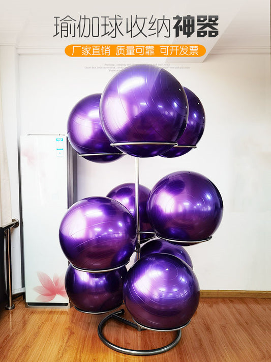 Yoga Ball Shelves Multi-layer Yoga Hall Shelves Gymnasium has a large storage equipment for wave speed ball hemisphere medicine