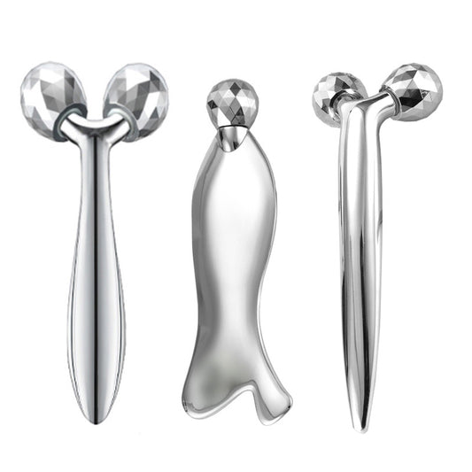 Cross-border hot sale 3D roller massager facial zinc alloy massager facial lifting and tightening eye massage tool