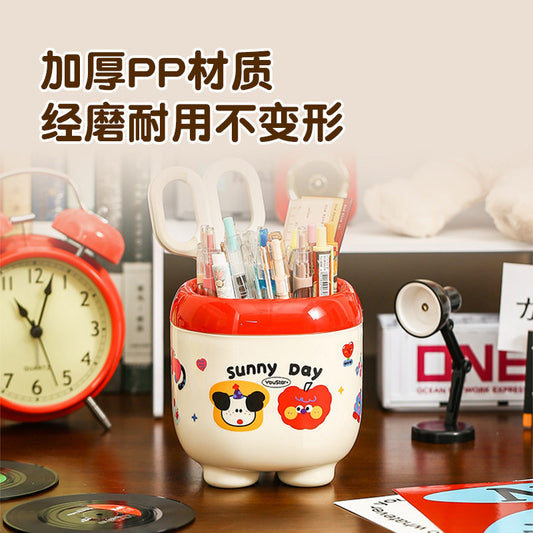 Pencil holder storage box, student desktop, large-capacity, light luxury, high-end desk, shelf, office acrylic pen barrel