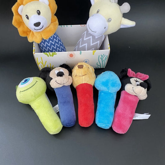 Dis**y Pooh Pooh Puff Mi Strange Beast Rattle Baby Rattle Can Gnaw and Pinch BB Stick Baby Grab Stick