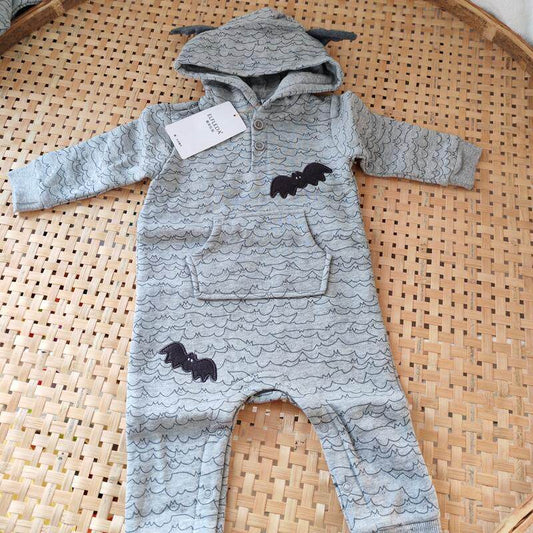Spring and autumn baby plush sweatshirt long-sleeved hooded crawling suit Ha Yi baby outing clothes one-piece clothes one year old 80.90.95 years old