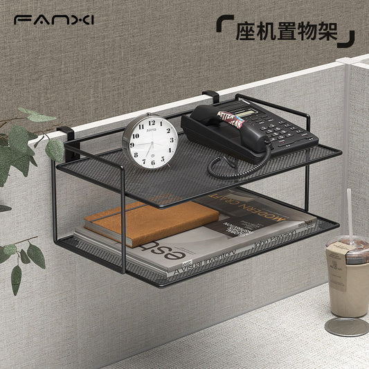 Office shelves, telephone shelves, workstations, partitions, hanging shelves, multi-layer metal router shelves, non-perforation, double-layer file racks, office supplies, and sundries shelves