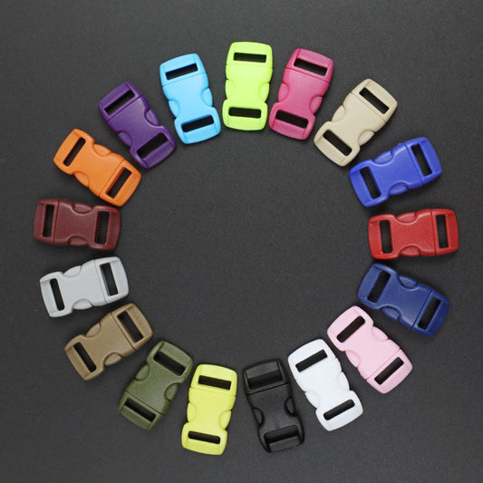 Umbrella rope bracelet buckle plastic color buckle small 10mm hole bracelet buckle