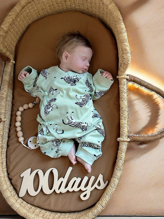 Newborn baby clothes spring and autumn pure cotton A class male and female baby delivery room one-piece clothes for newborn babies crawling clothes as a base