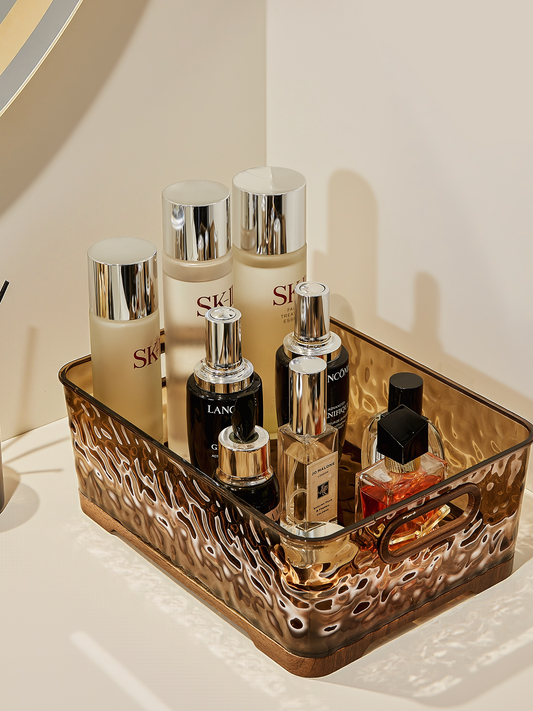 Cosmetics storage box desktop high-end dresser mask skin care product shelf retro 2025 new model