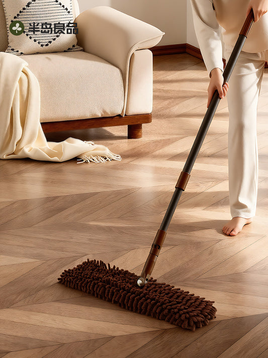 Telescopic flat mop for home use without bending over to clean the bottom of the sofa bed and mop the floor with one mop and wet and dry mop