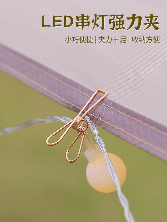 10 ticket holders, long tail clips, small fish clips, outdoor string lights, powerful clips, snack bag clips, creative multi-functional convenience clips