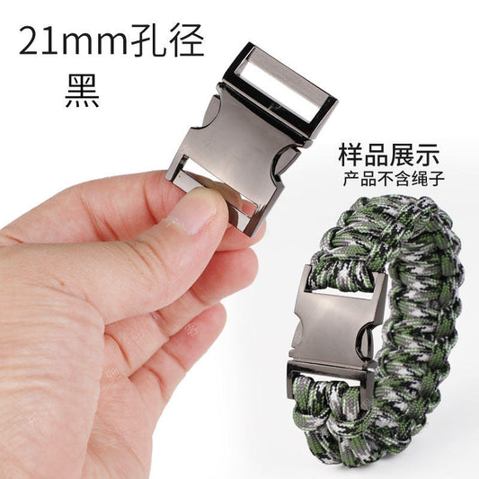 2 free shipping 20mm hole metal buckle backpack connection buckle paracord bracelet buckle luggage accessories