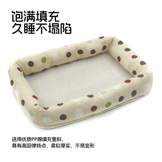 Sleeping mat pet sleeping kitten cat nest all seasons universal large size new dog kennel home wear-resistant square cat mat