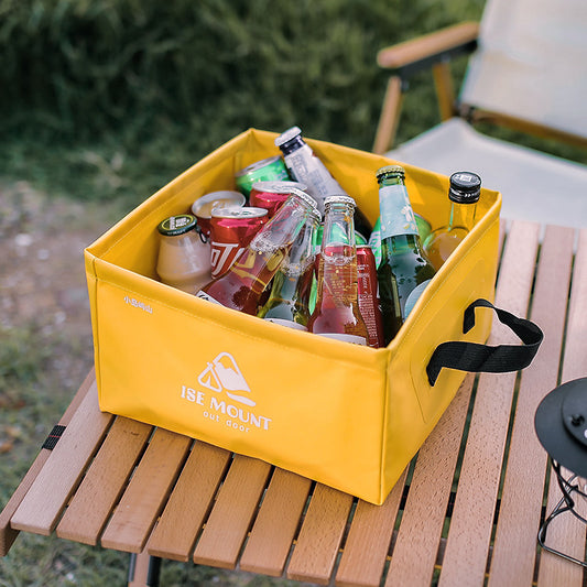 Outdoor Collapsible Square Bucket Fishing Bucket Autumn Camping Large Capacity Portable Storage Bucket Portable Foot Washing Basin