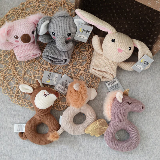 Cabbage model ~ original single moon rabbit doll koala woolen toy baby comfort towel does not shed