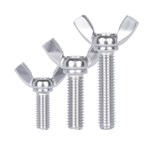 304 201 316 stainless steel wing screw ingots hand screw butterfly type claw bolt MM3M4M5M6