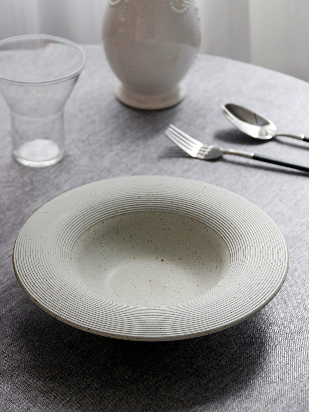 OMK Vintage Straw Hat Plate High-end Restaurant Tableware Western Pasta Bisque Plate Household High-Value Deep Vegetable Plate