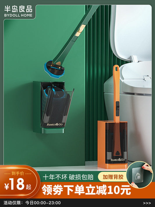 Disposable toilet brush household no dead ends wall hanging toilet brush toilet artifact throwable cleaning kit