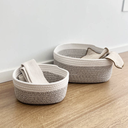 Creative cotton thread storage box inside clothes cosmetics snack basket fabric desktop organizer storage box storage box storage basket frame
