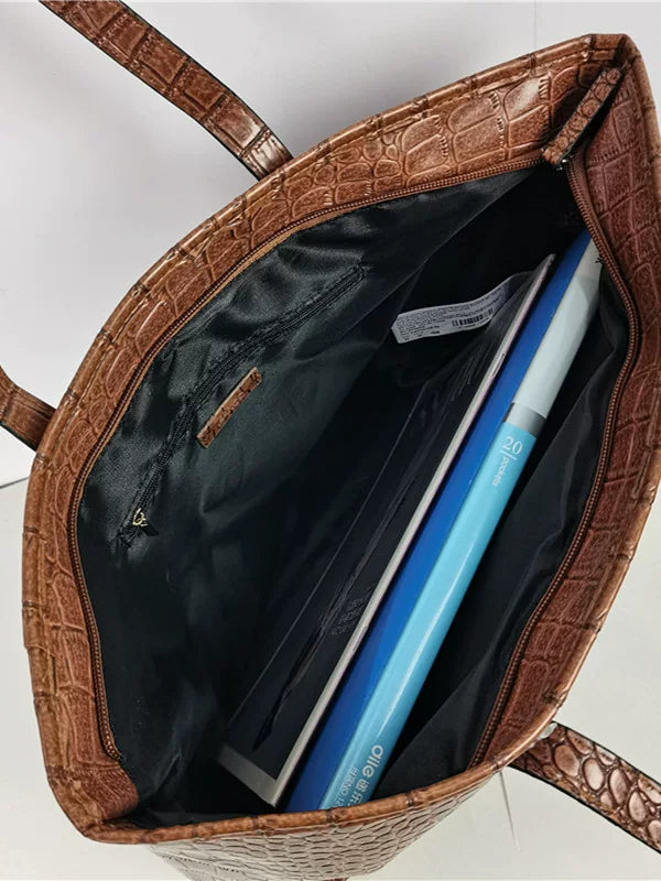 Foreign trade students go to class solid color large capacity bag 2025 new small man single shoulder casual women's tote bag commuting