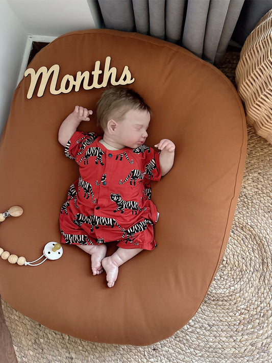Baby jumpsuit summer thin newborn boys and girls baby short-sleeved shorts air conditioner short climb Youke silk red 59
