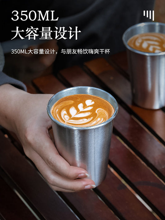 304 stainless steel water mug outdoor camping picnic barbecue beer mug milk drink mug large household coffee mug