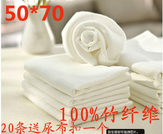 Baby bamboo fiber diaper 100% bamboo fiber diamond diaper diaper special gauze diaper 50*70cm