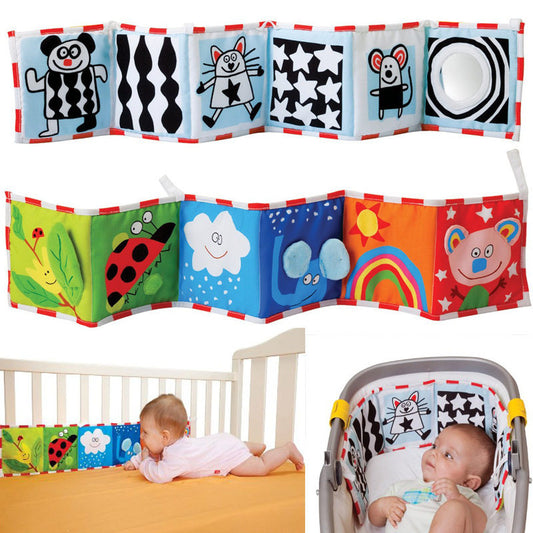 Free shipping toftays baby double-sided black and white color bed circumference book dual-purpose bed circumference early education toy gift box