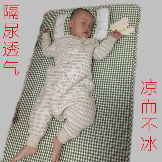 Crib 3D mat bamboo fiber baby mat enlarged summer baby pillow children baby kindergarten mat