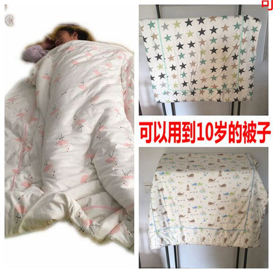 Bamboo fiber quilt children's small quilt kindergarten air conditioning quilt baby bedding nap quilt spring and autumn thin quilt