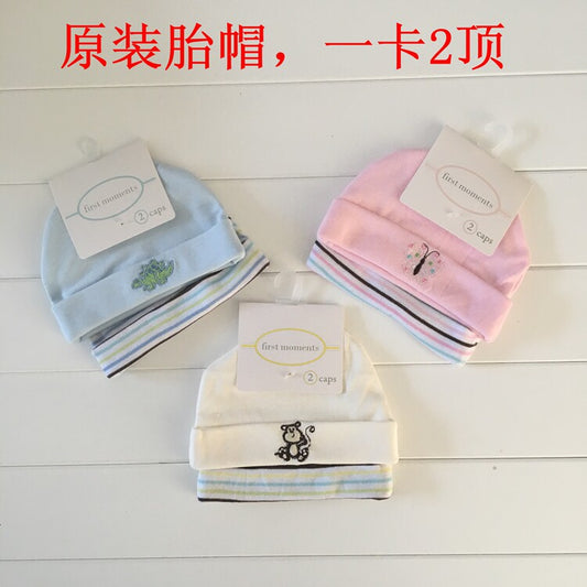 Meidan F family newborn hat cotton shaving hat baby sleep cap spring and autumn newborn baby fetal hat free shipping